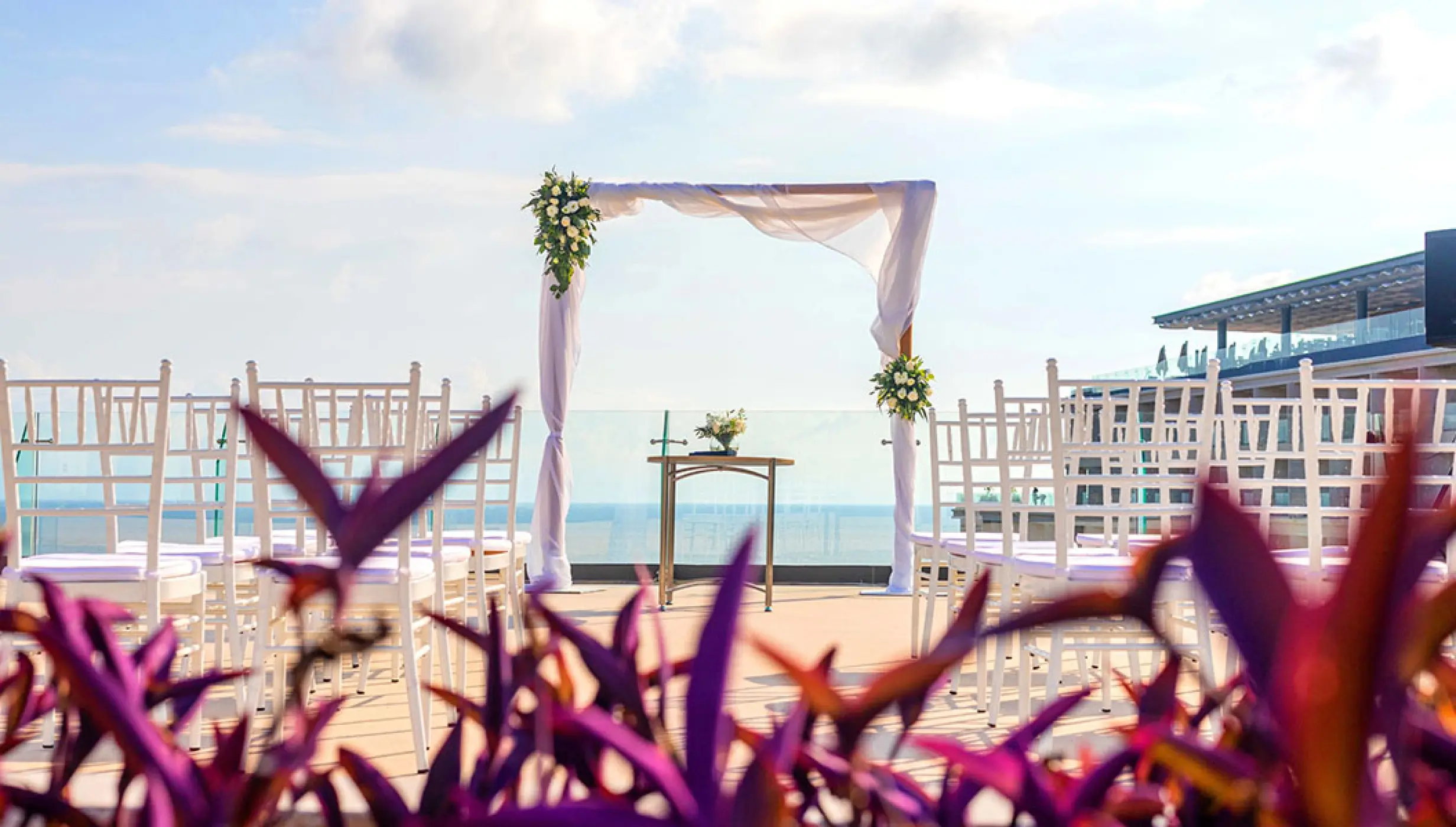 Moon Deck Wedding Venue at Secrets and Dreams Bahía Mita Resort.