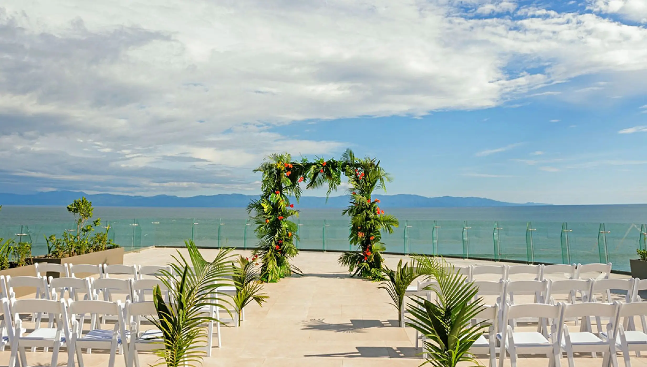 Ceremony on Sayulita terrace at Secrets Bahia Mita Surf and Spa.