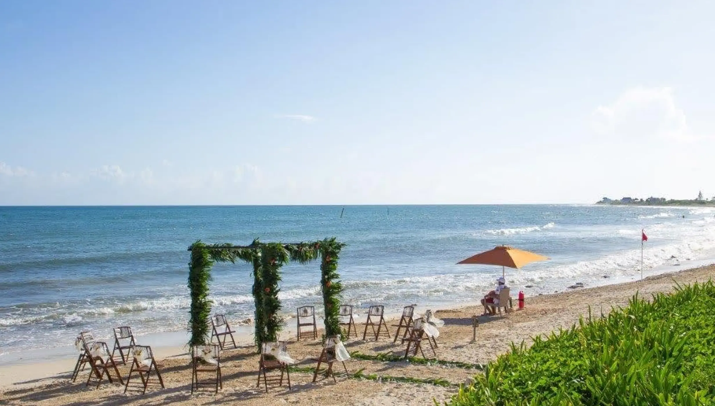 Ceremony on the beach at Dreams Jade resort and spa