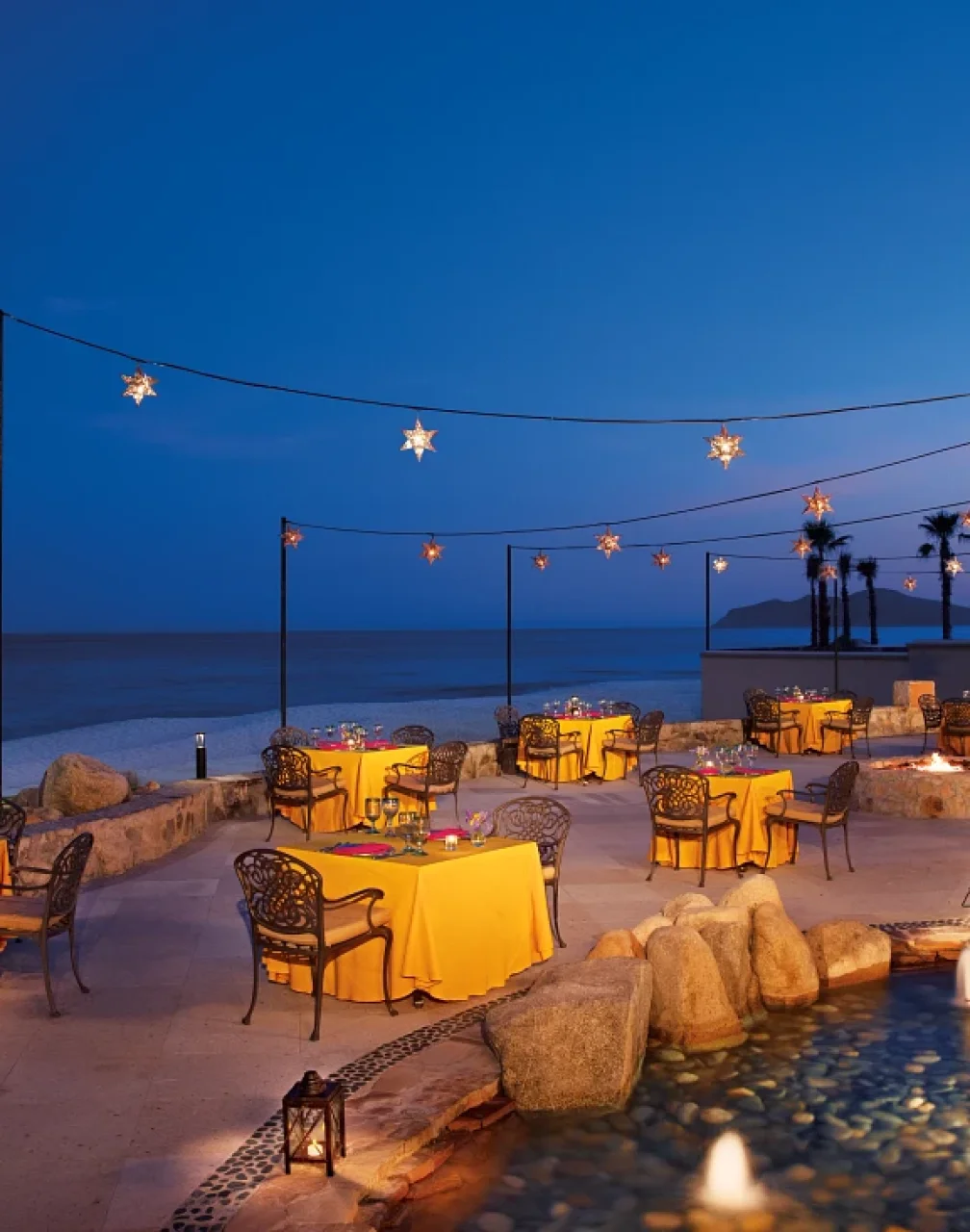 Cafe terrace at Dreams Los Cabos Suites Golf Resort & Spa