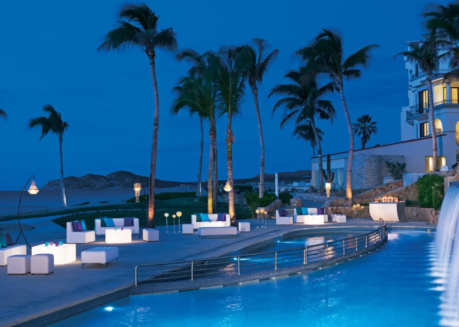 Cascada pool terrace at Dreams Los Cabos Suites Golf Resort & Spa