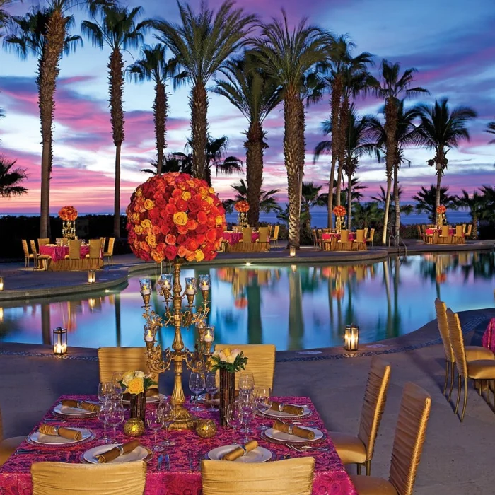 Ocean pool terrace wedding venue at Dreams Los Cabos Suites Golf Resort & Spa