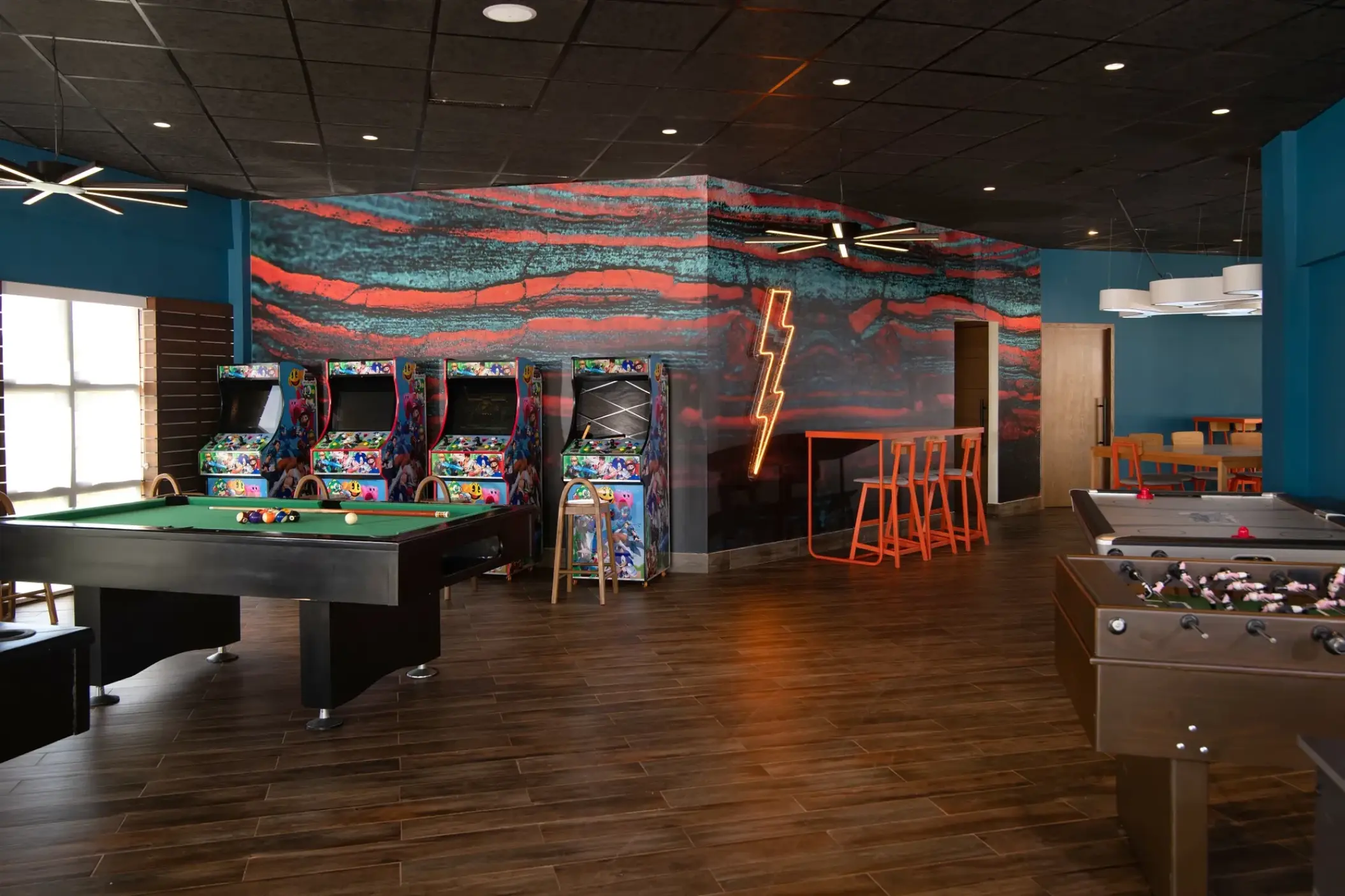 Core Zone Teen's Club with billiards and arcade games at Dreams Macao Beach, Punta Cana