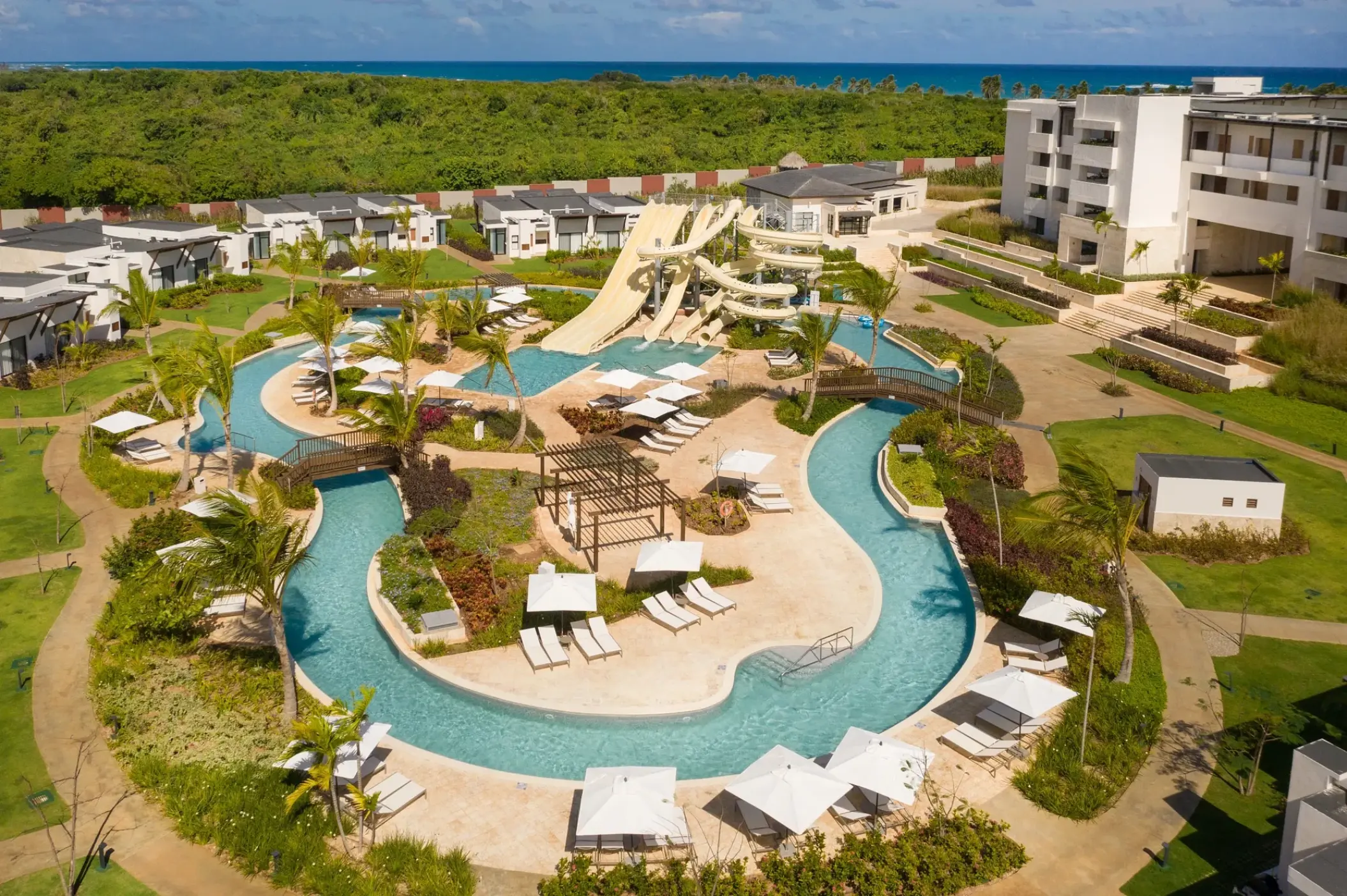 Waterpark and lazy river at Dreams Macao Beach, Punta Cana