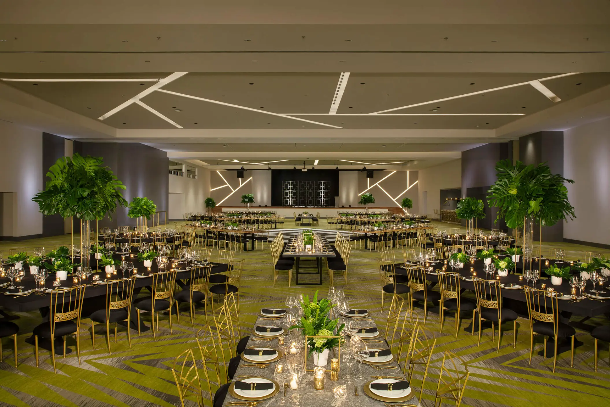 Indoor ballroom wedding reception at Dreams Natura, Riviera Maya