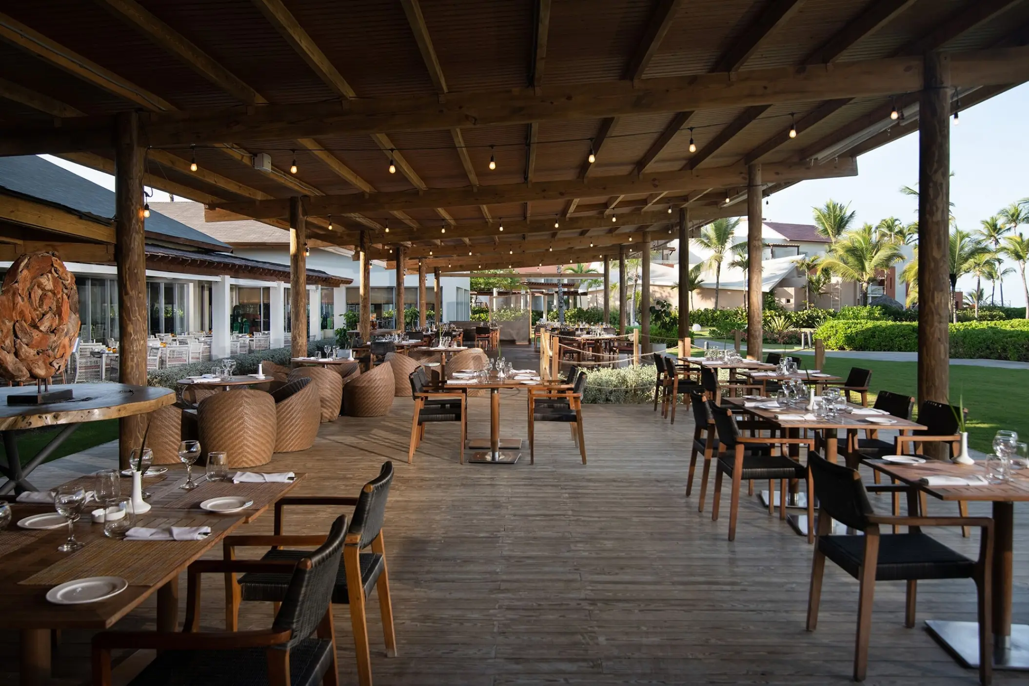 Open-air restaurant at Dreams Onyx, Punta Cana