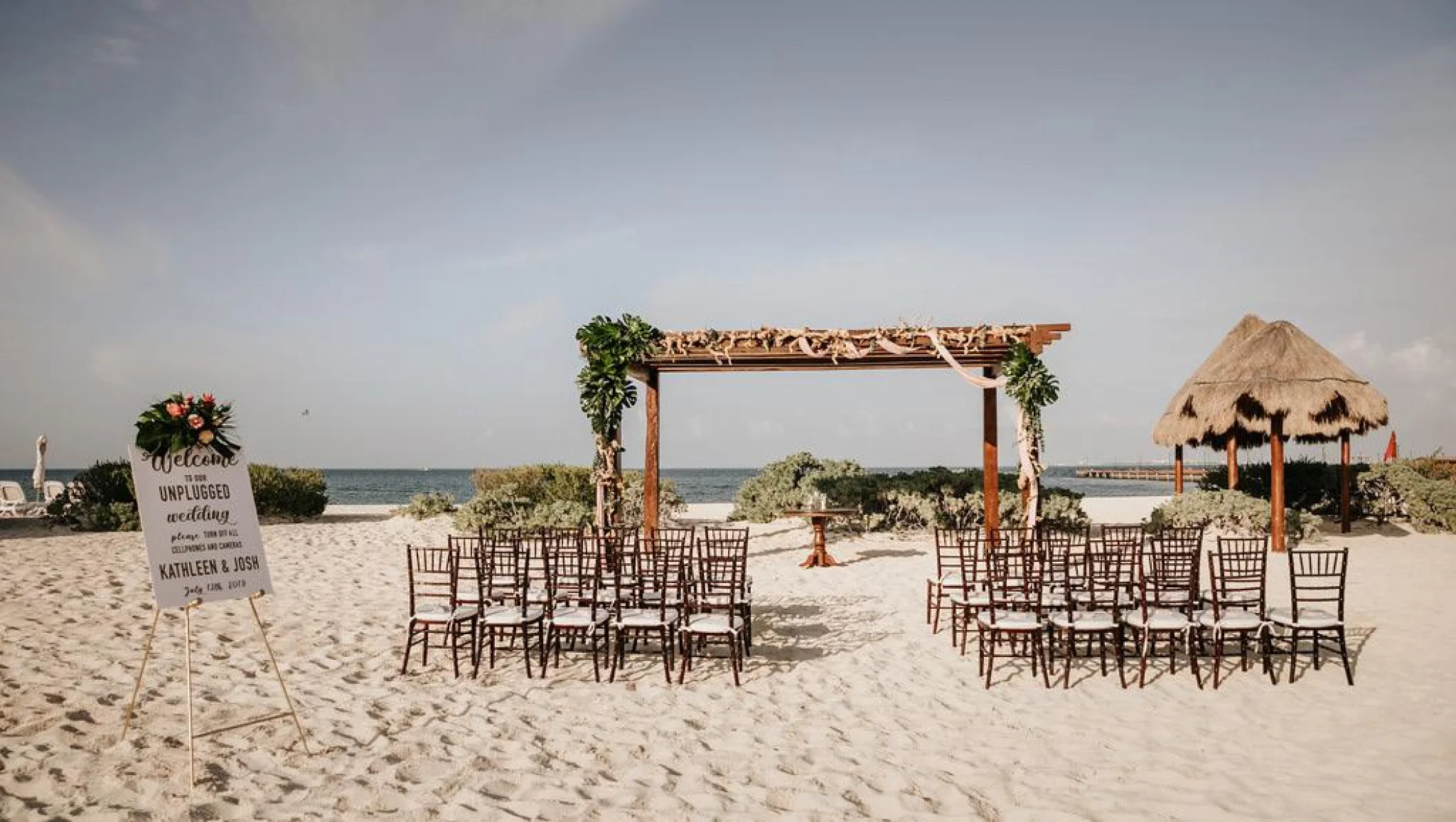 Beach Gazebo venue at Dreams Playa mujeres Golf and Spa Resort