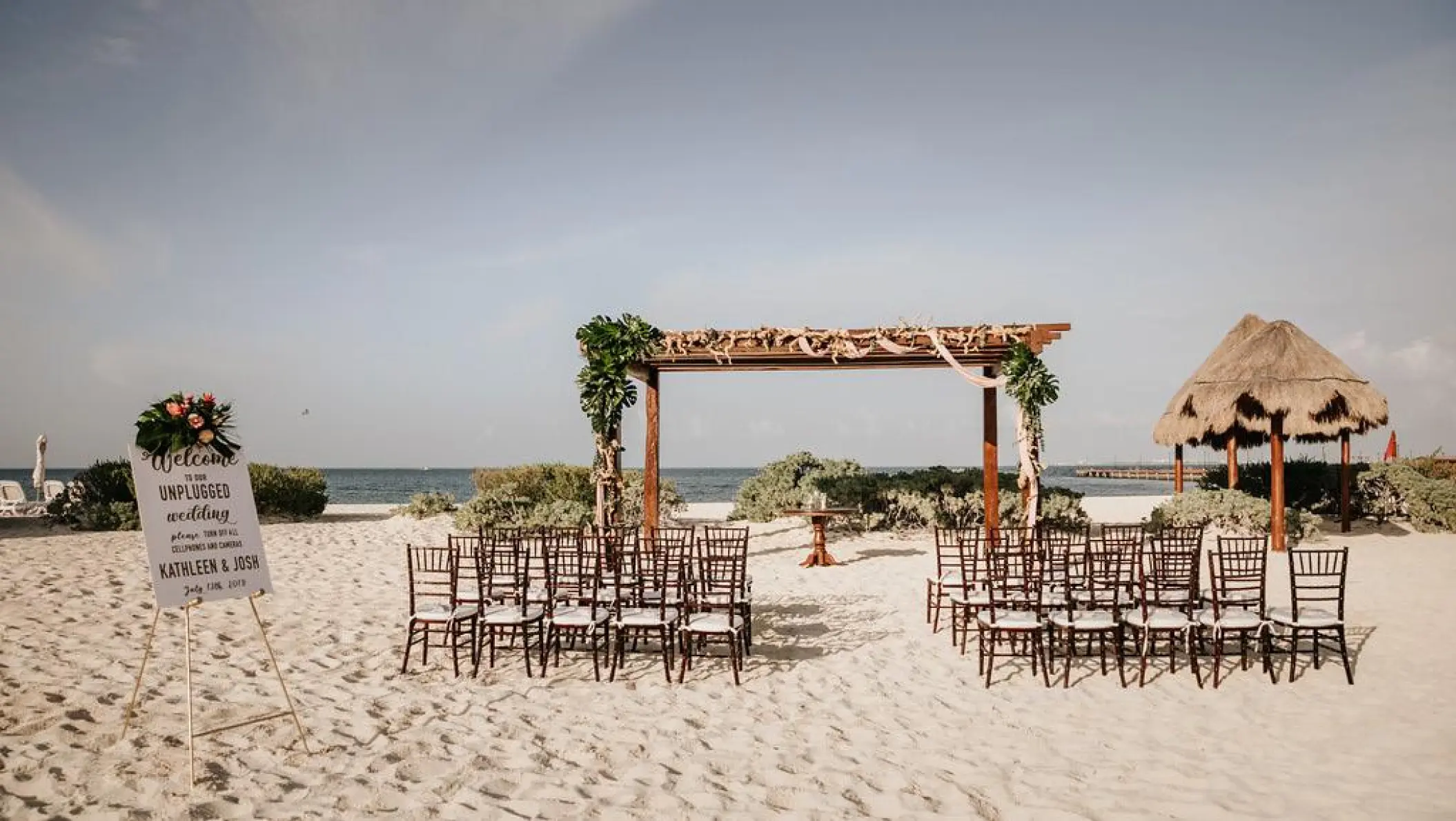 Beach Gazebo venue at Dreams Playa mujeres Golf and Spa Resort