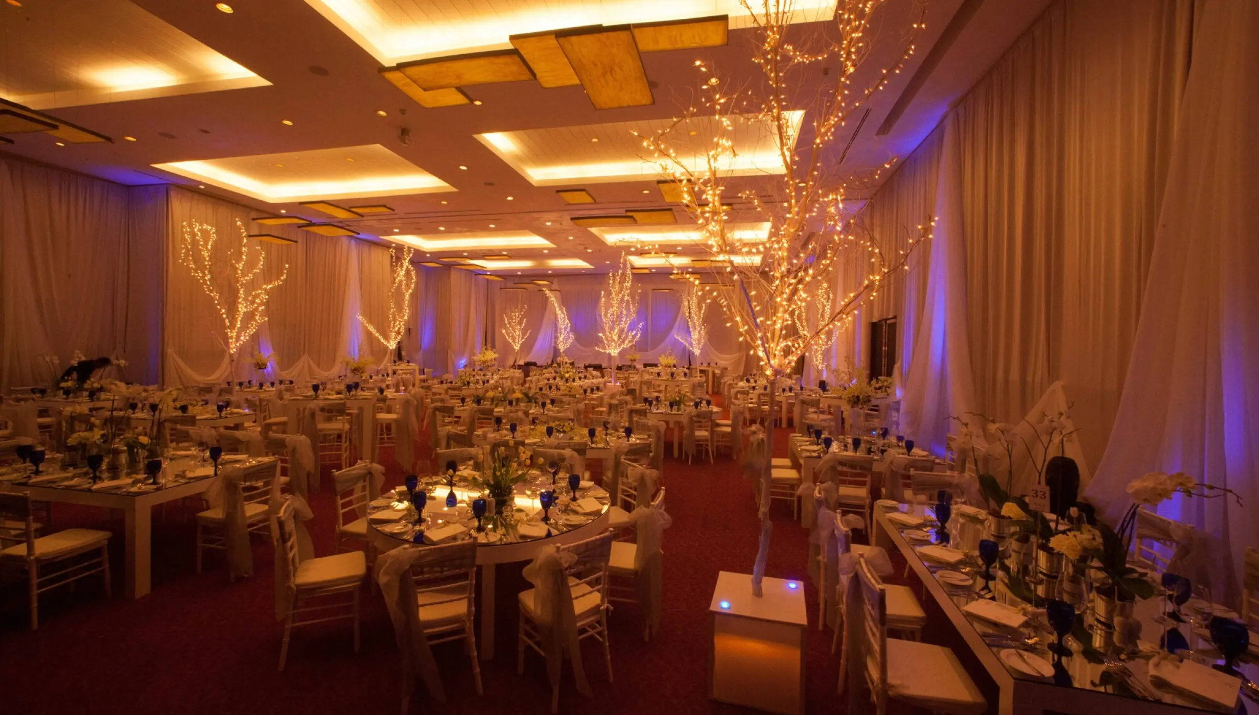 Ballroom wedding reception at Dreams Riviera Cancun, Riviera Maya