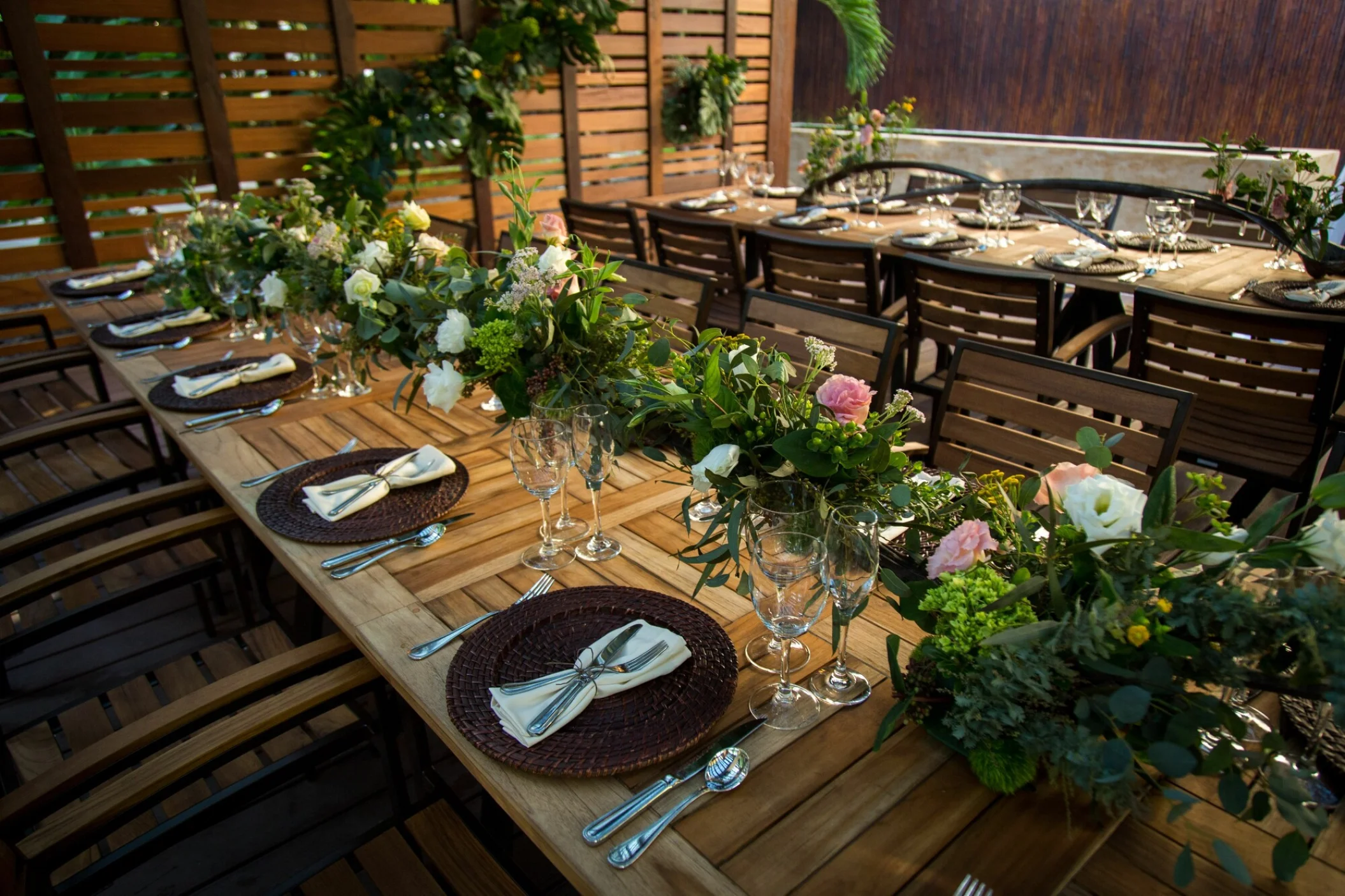 Dinner reception on Chefs table venue at Dreams Riviera Cancun Resort