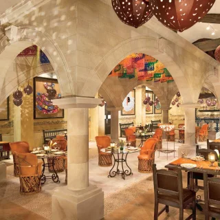 El patio restaurant venue at Dreams Riviera Cancun Resort