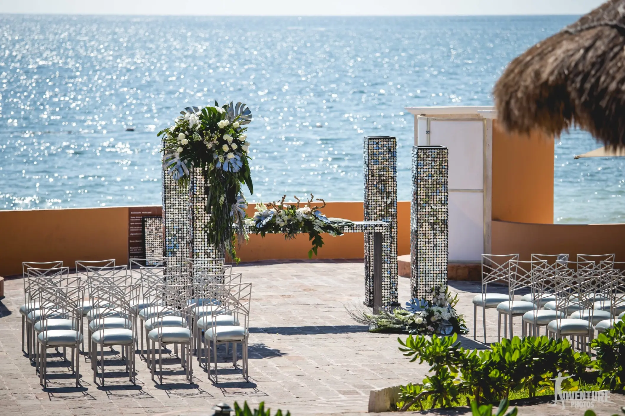Terrace wedding ceremony at Dreams Sapphire, Riviera Maya