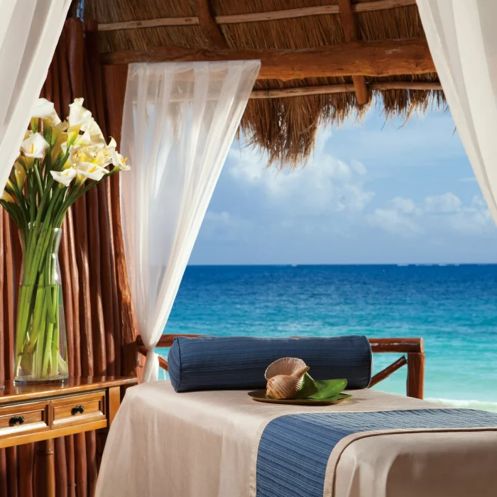 Dreams Sapphire Resort massage cabin on beach