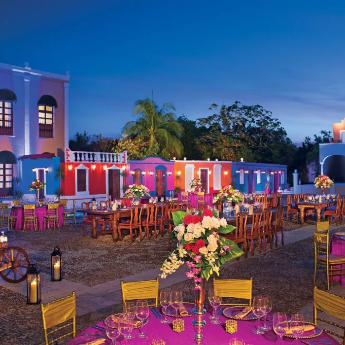 Mexican Plaza Venue at Dreams Tulum Resort and Spa