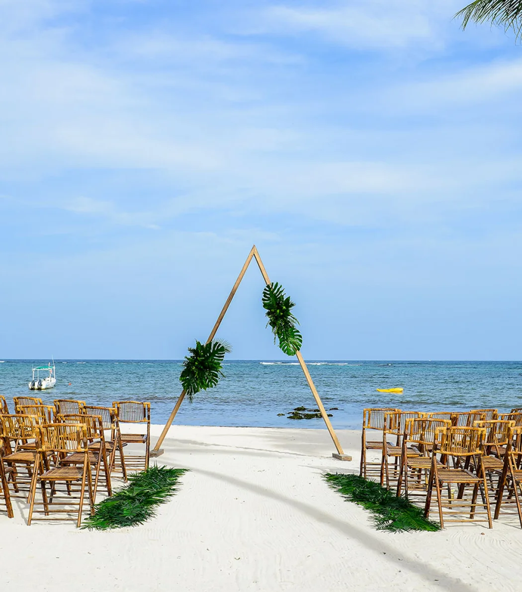 Dreams Tulum Resort simple beach wedding venue