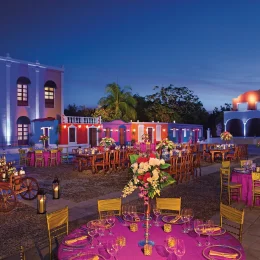 Dreams Tulum Resort Mexican wedding reception area