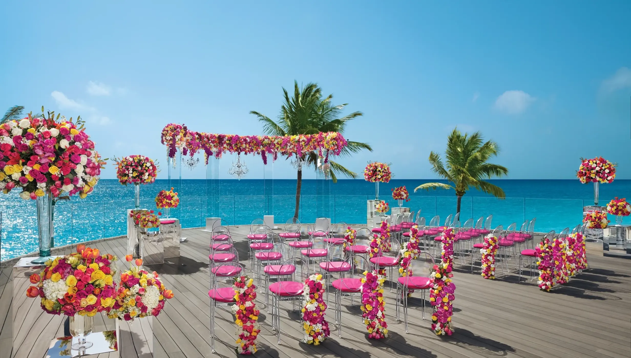 Symbolic ceremony in Sunset Rooftop at Dreams Tulum Resort and Spa