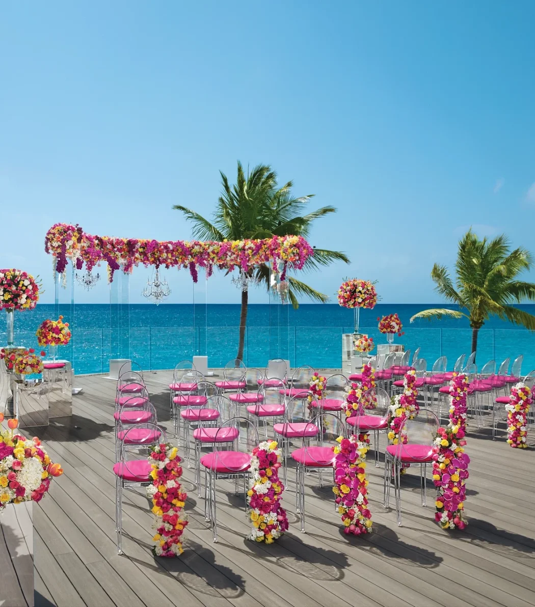 Symbolic ceremony in Sunset Rooftop at Dreams Tulum Resort and Spa