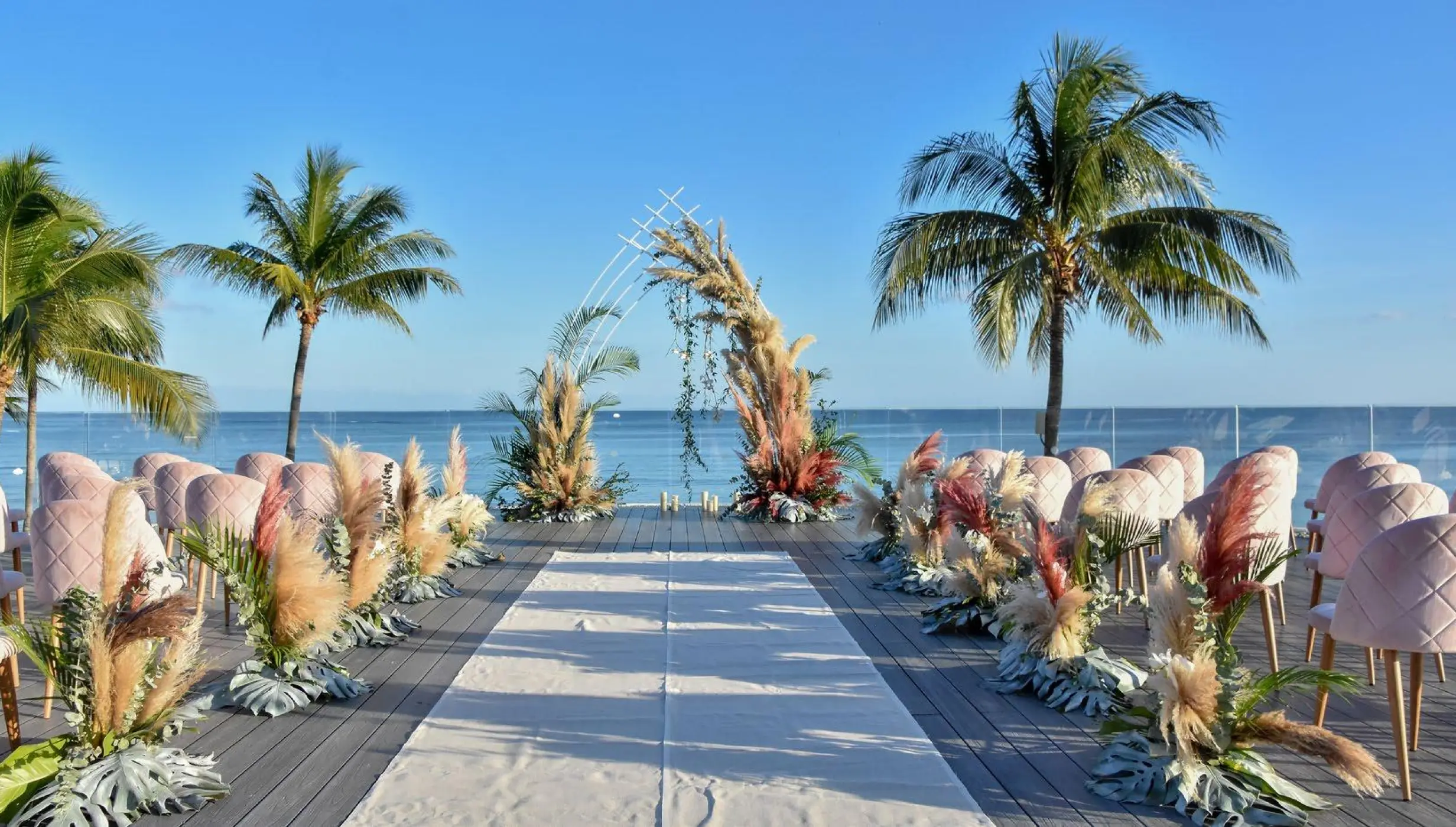 Symbolic ceremony in Sunset Rooftop at Dreams Tulum Resort and Spa