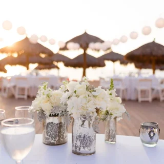 Dinner reception on the deck dreams at Dreams Vallarta Bay resort and spa