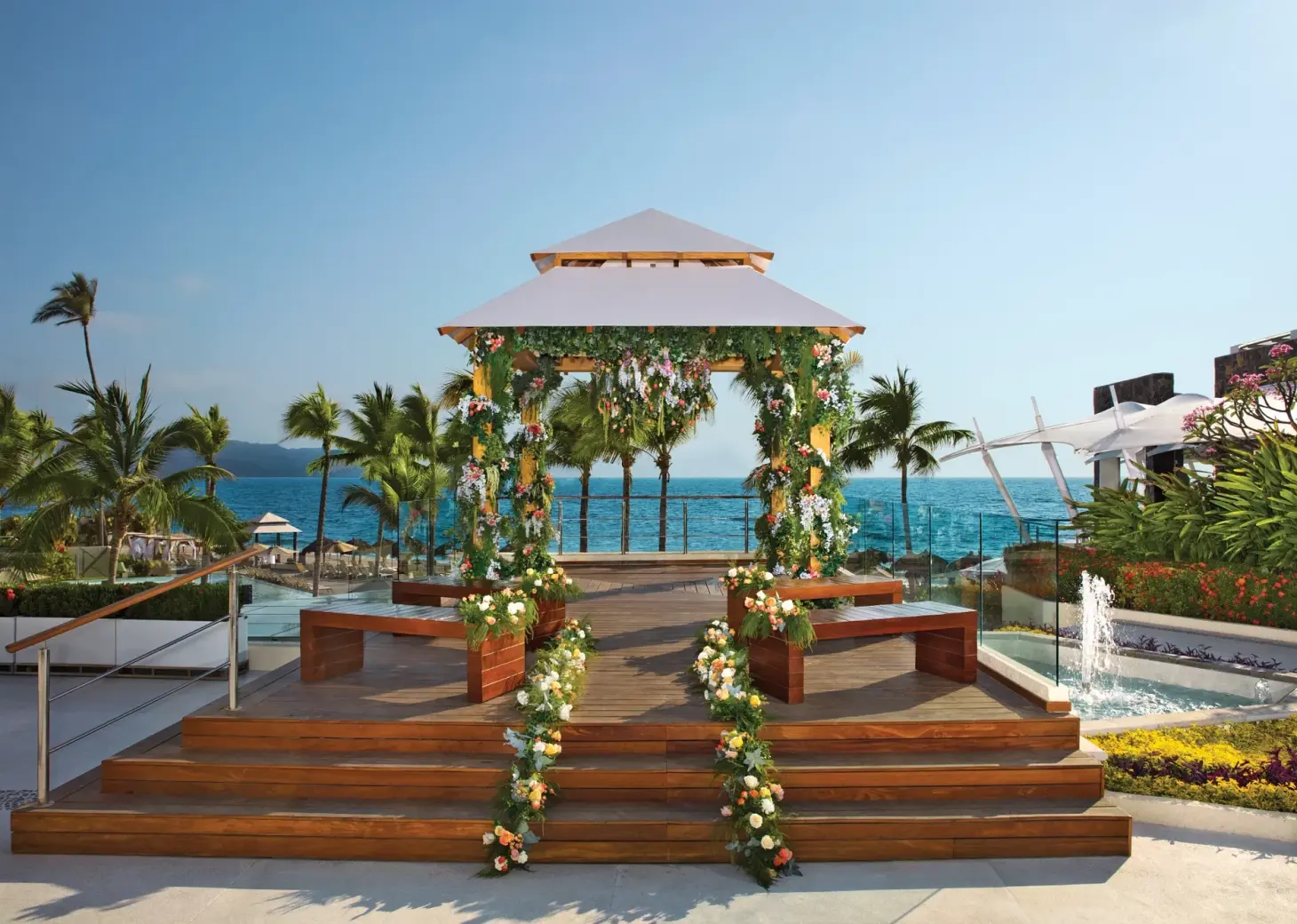 Gazebo vista terrace at Dreams Vallarta Bay Resort and Spa
