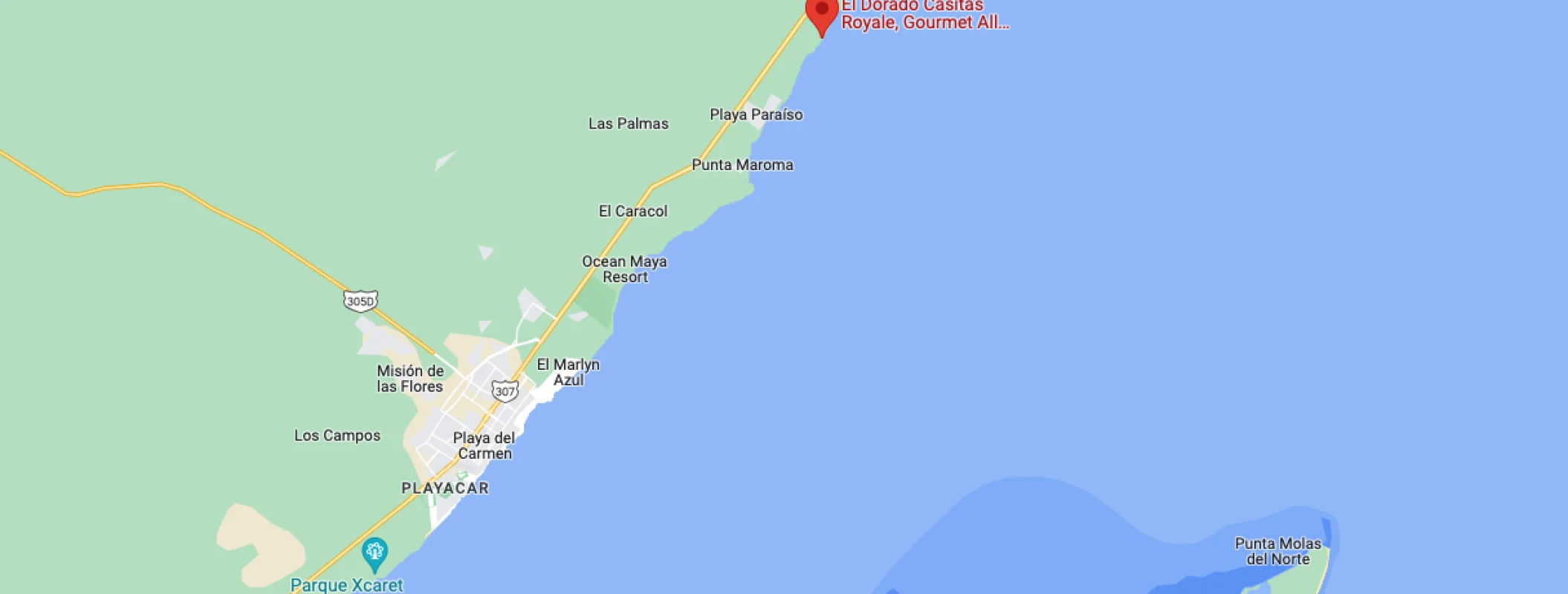 Google map of El dorado casitas royale