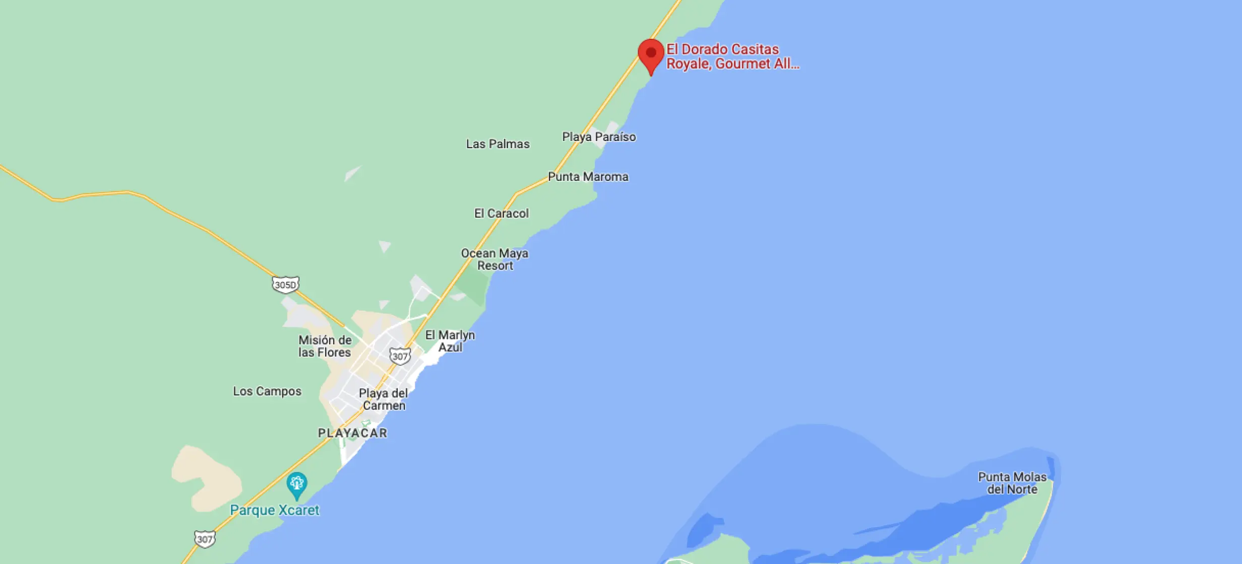 Google map of El dorado casitas royale