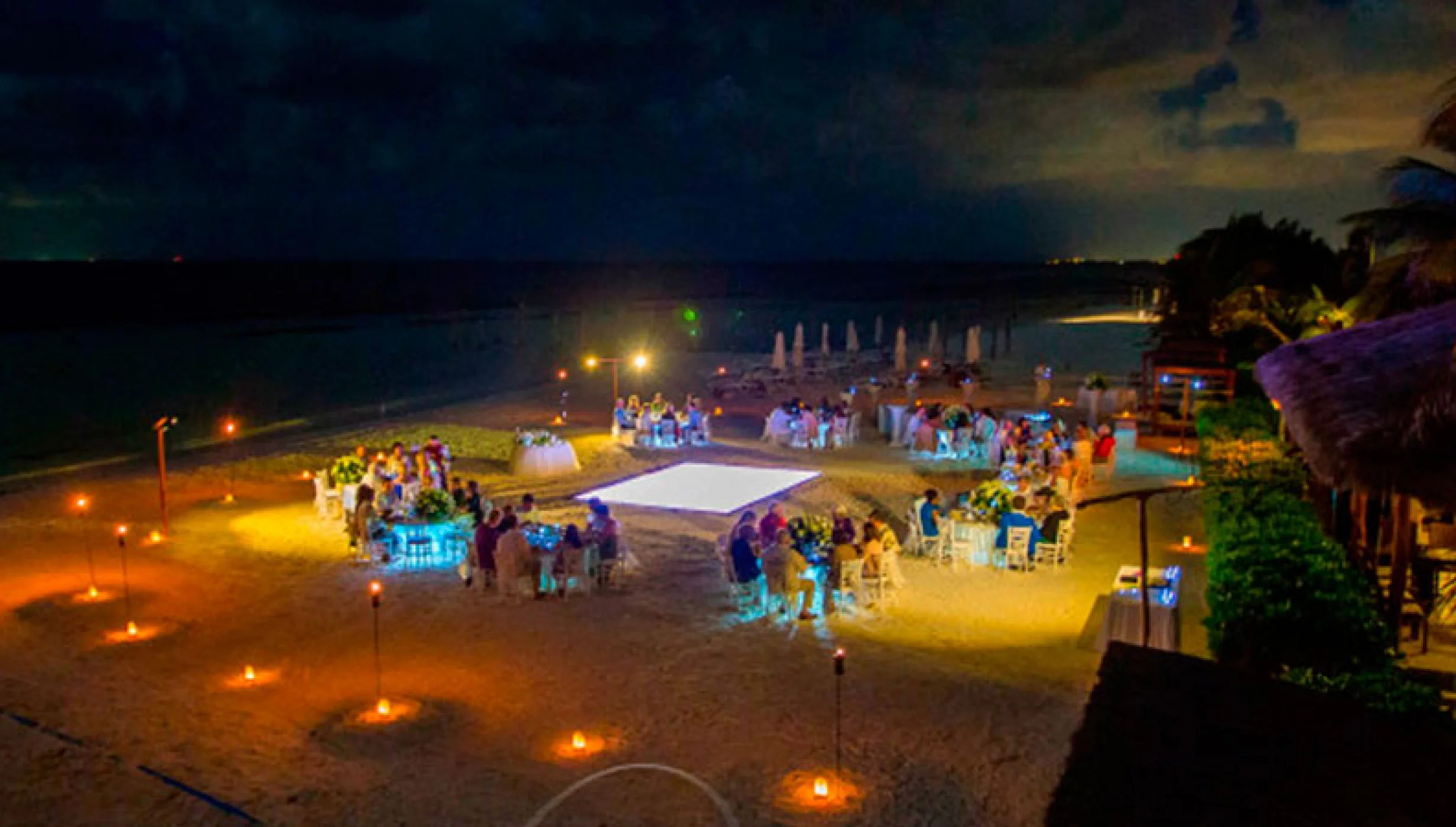 Beach area Lima limon venue at El Dorado Maroma