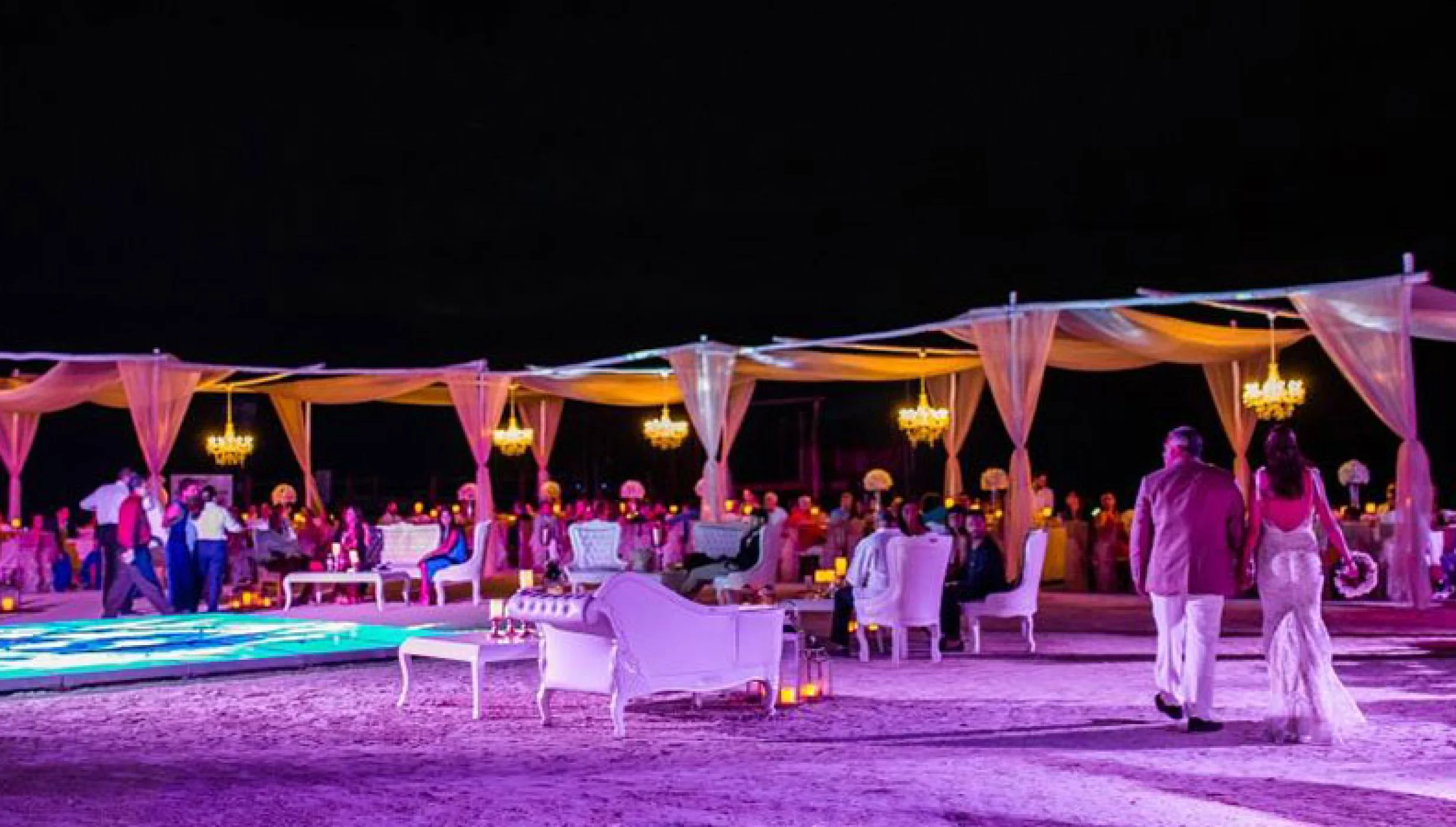 Beach area Lima limon venue at El Dorado Maroma