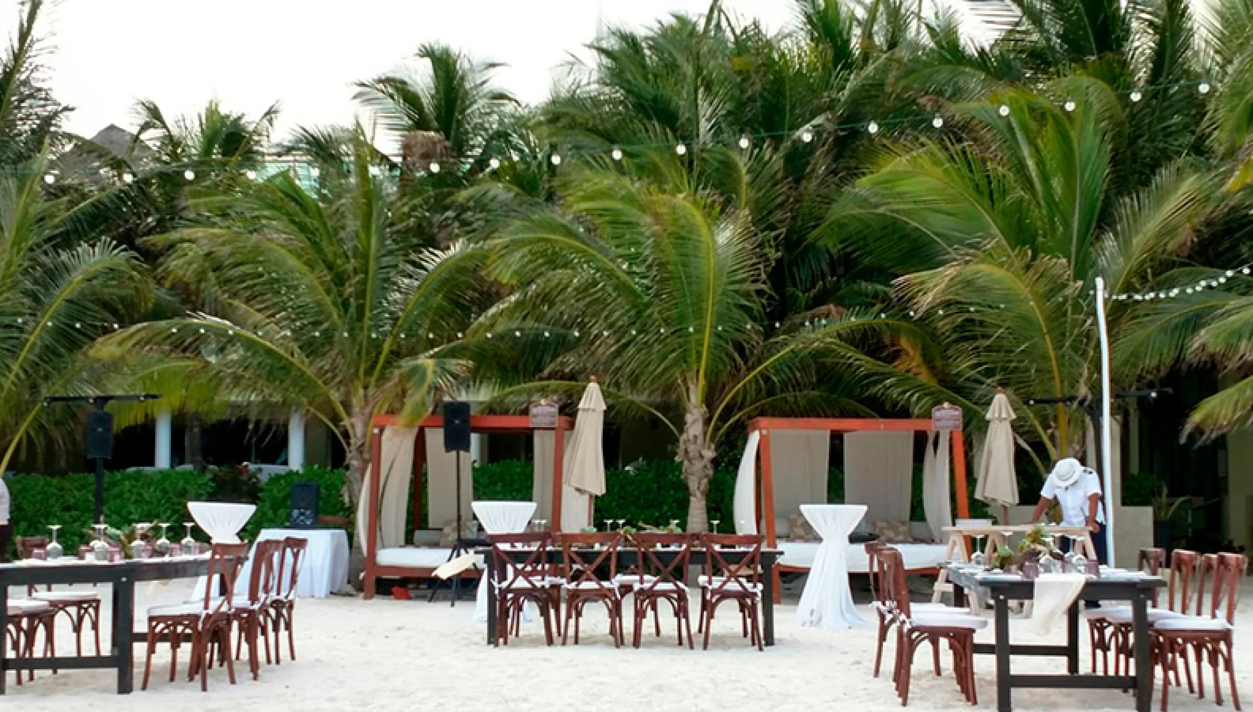 Beach area Lima limon venue at El Dorado Maroma