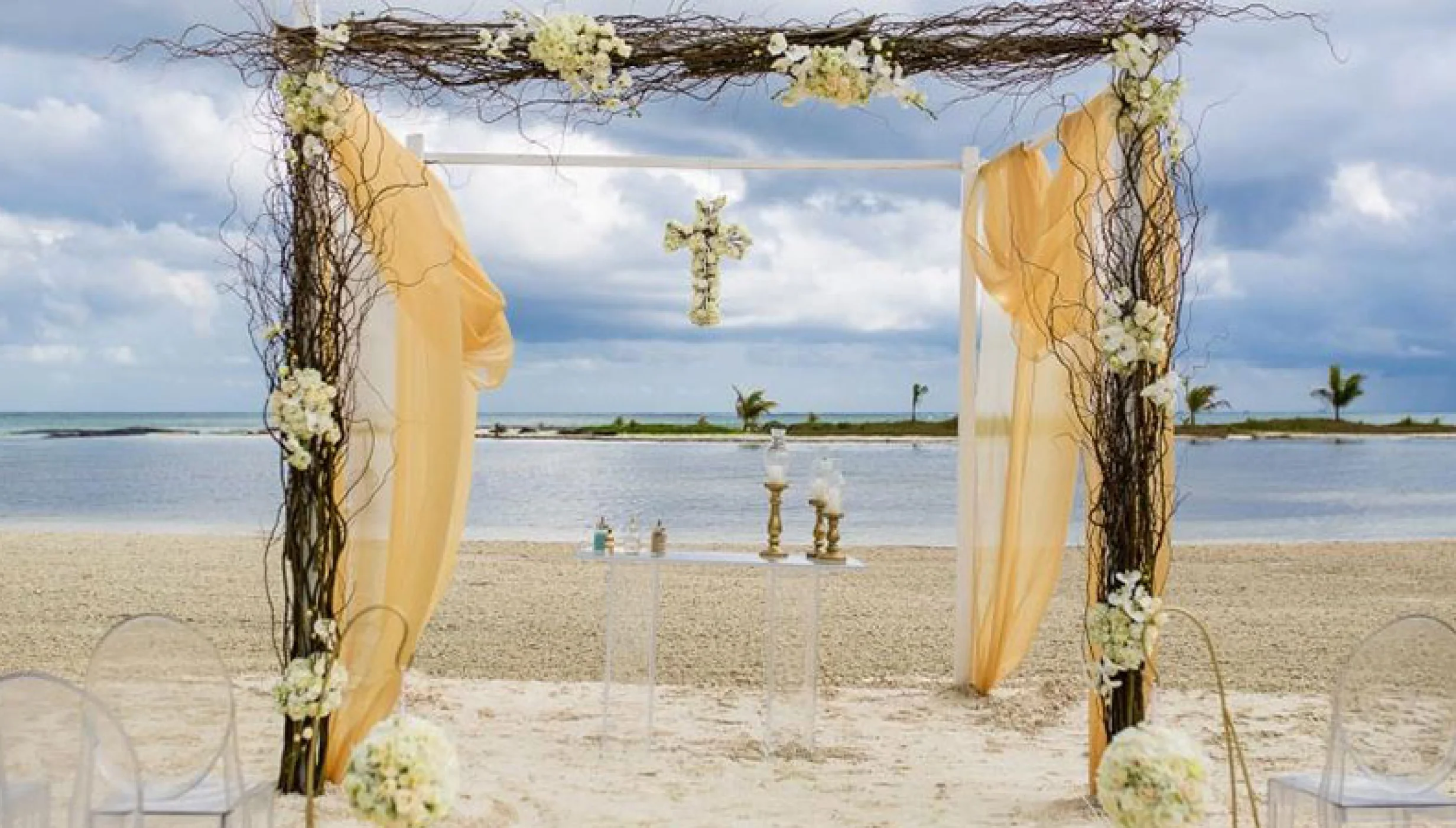 Ceremony in Chapel Gazebo venue at El dorado Maroma
