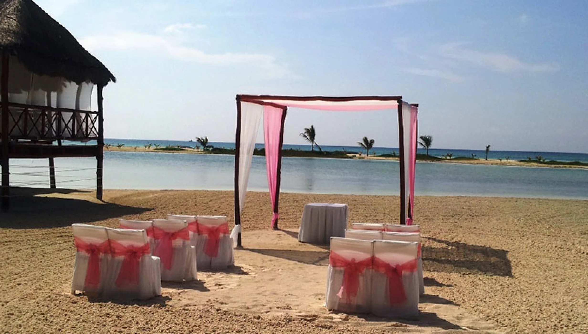 Ceremony in Gazebo 24 venue at El dorado maroma