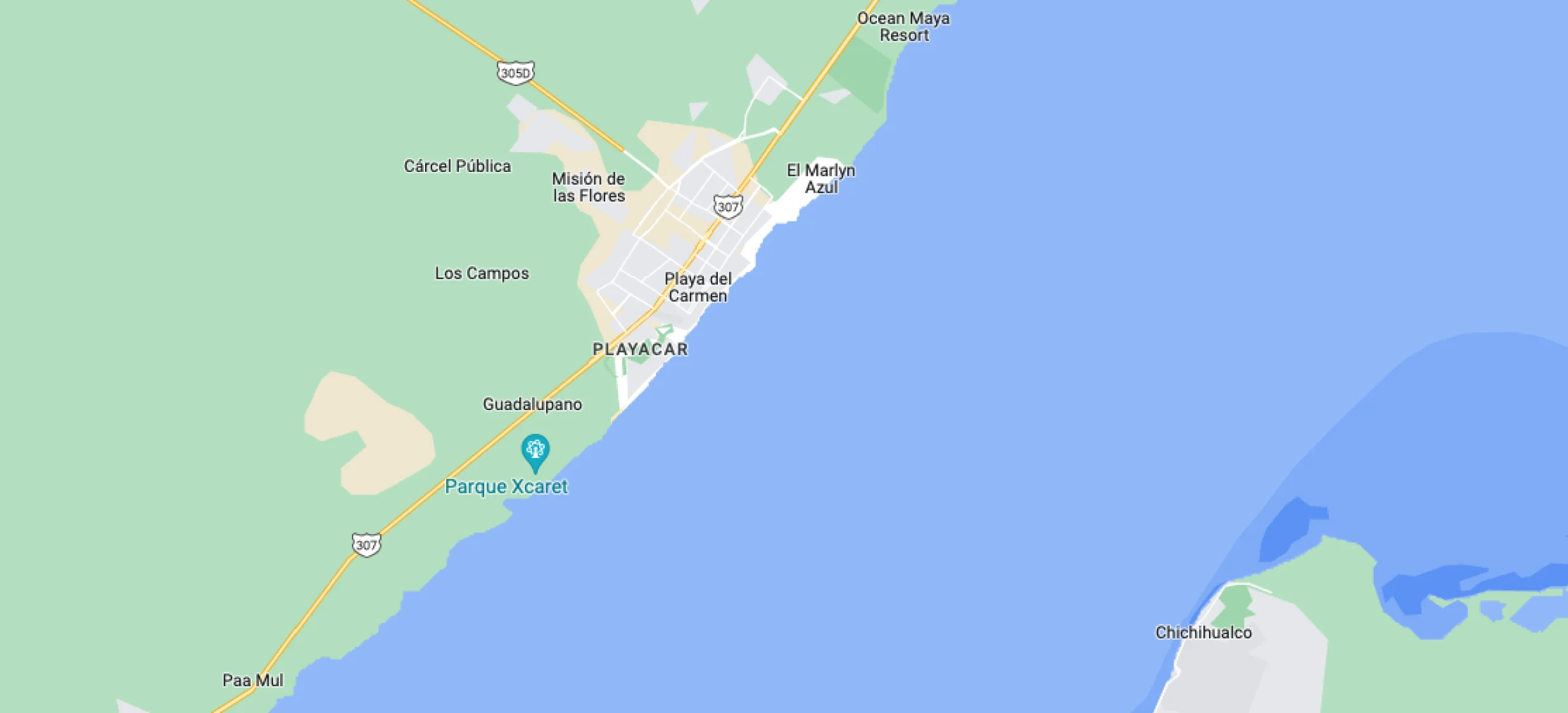 Google map of El dorado maroma