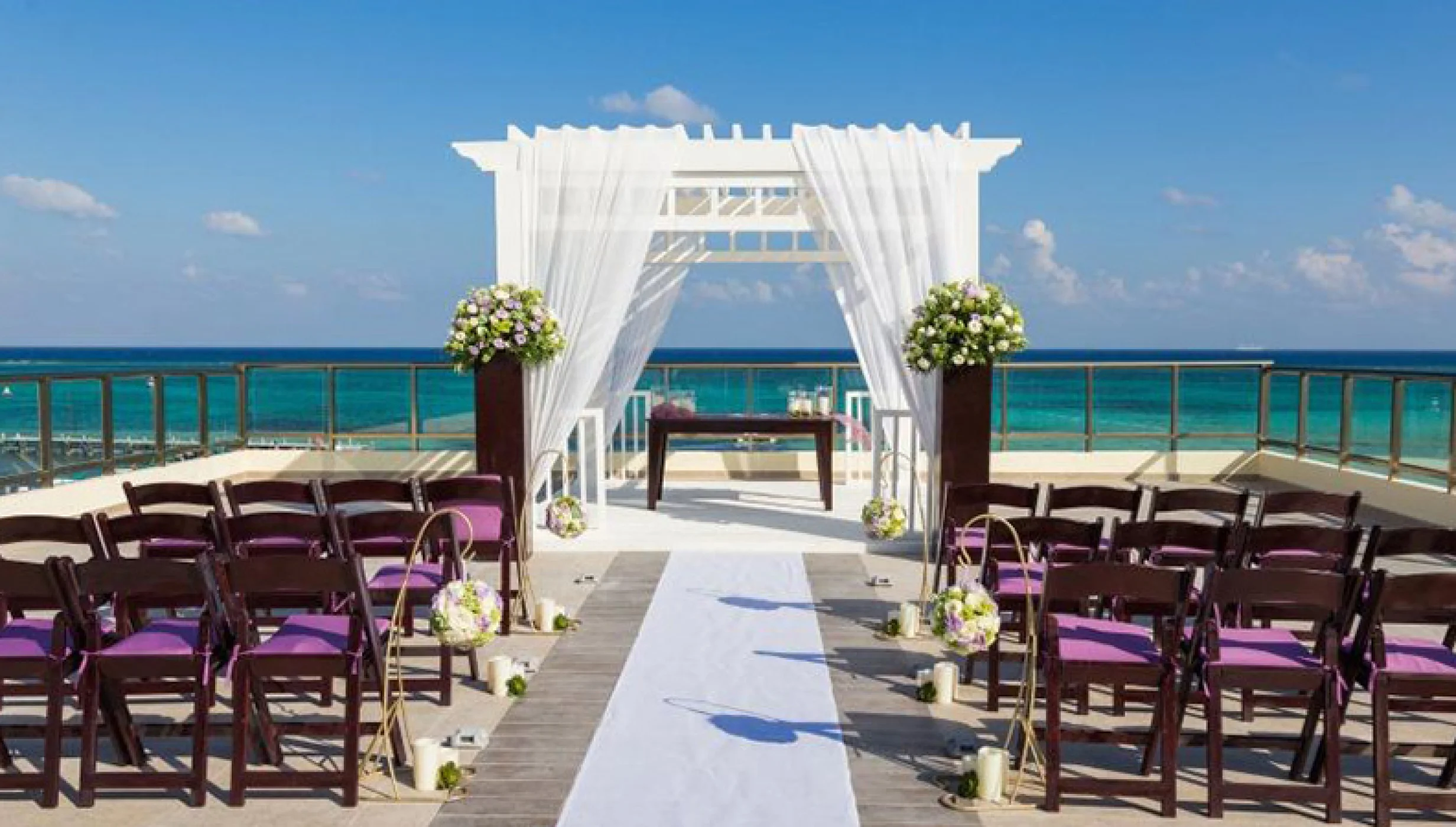 Sky deck lima limon venue at El Dorado Maroma
