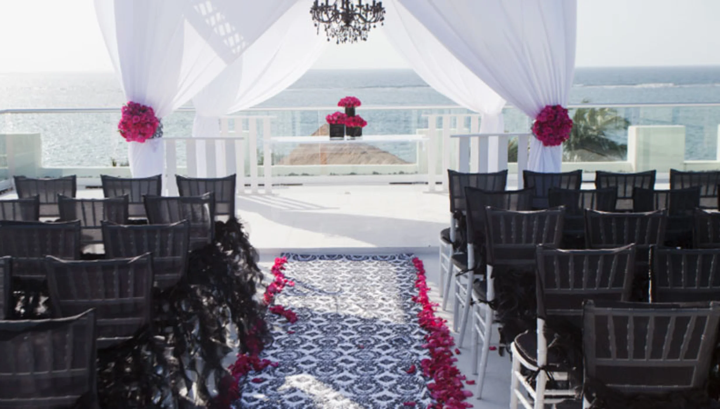 Sky deck lima limon venue at El Dorado Maroma