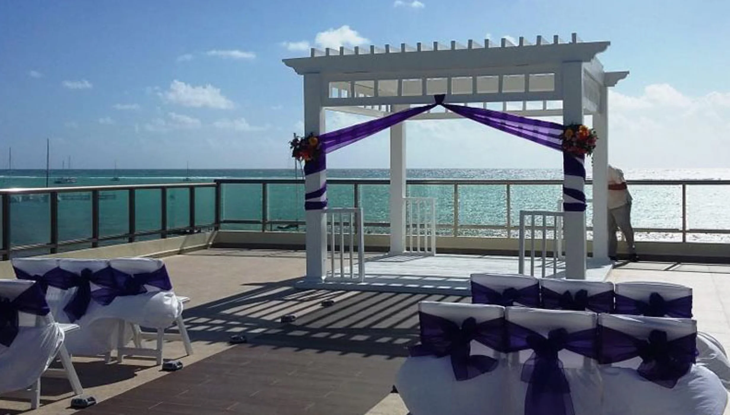 Sky deck lima limon venue at El Dorado Maroma