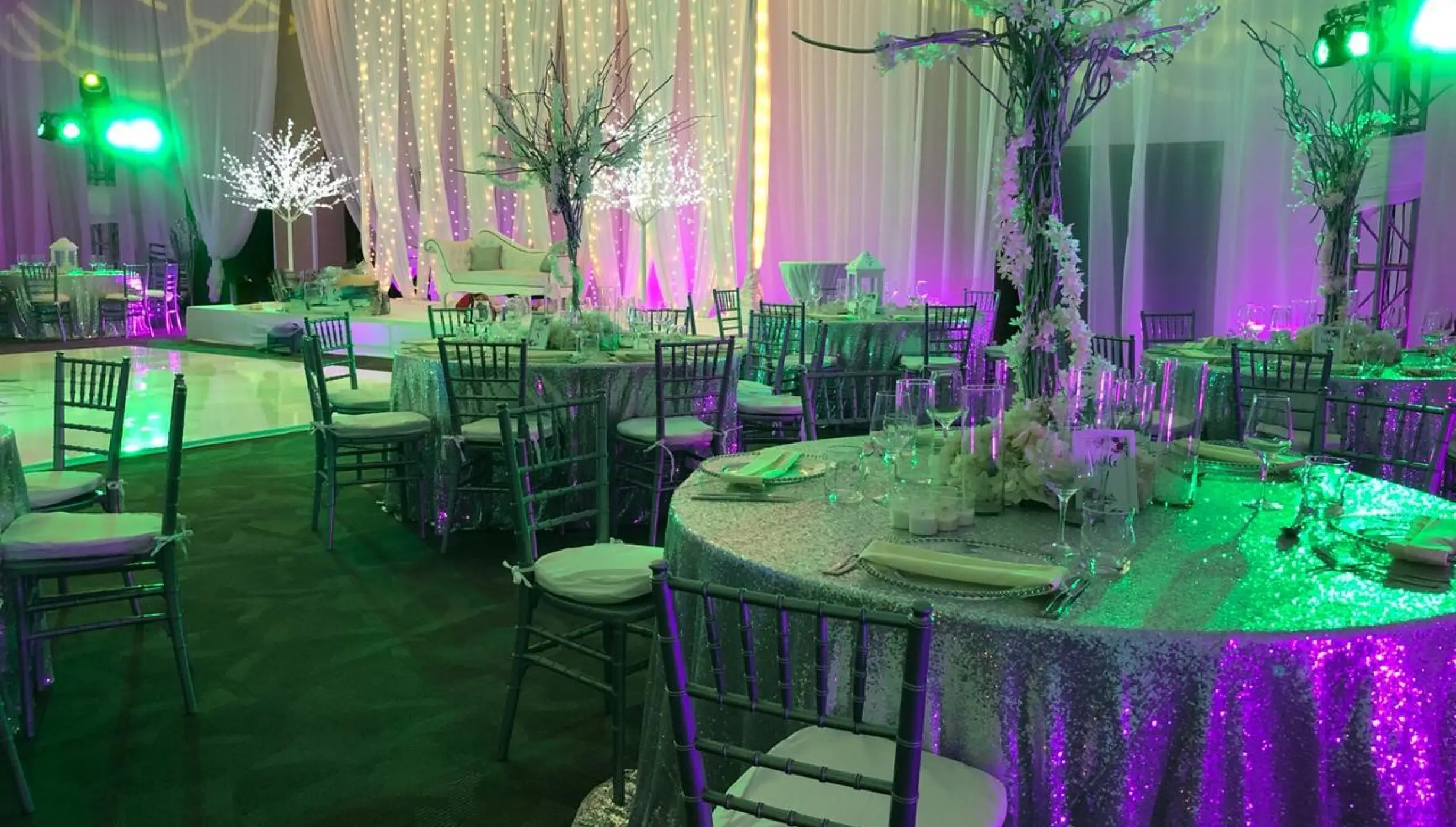 Dinner reception in Salon Royale Venue at El Dorado Resort