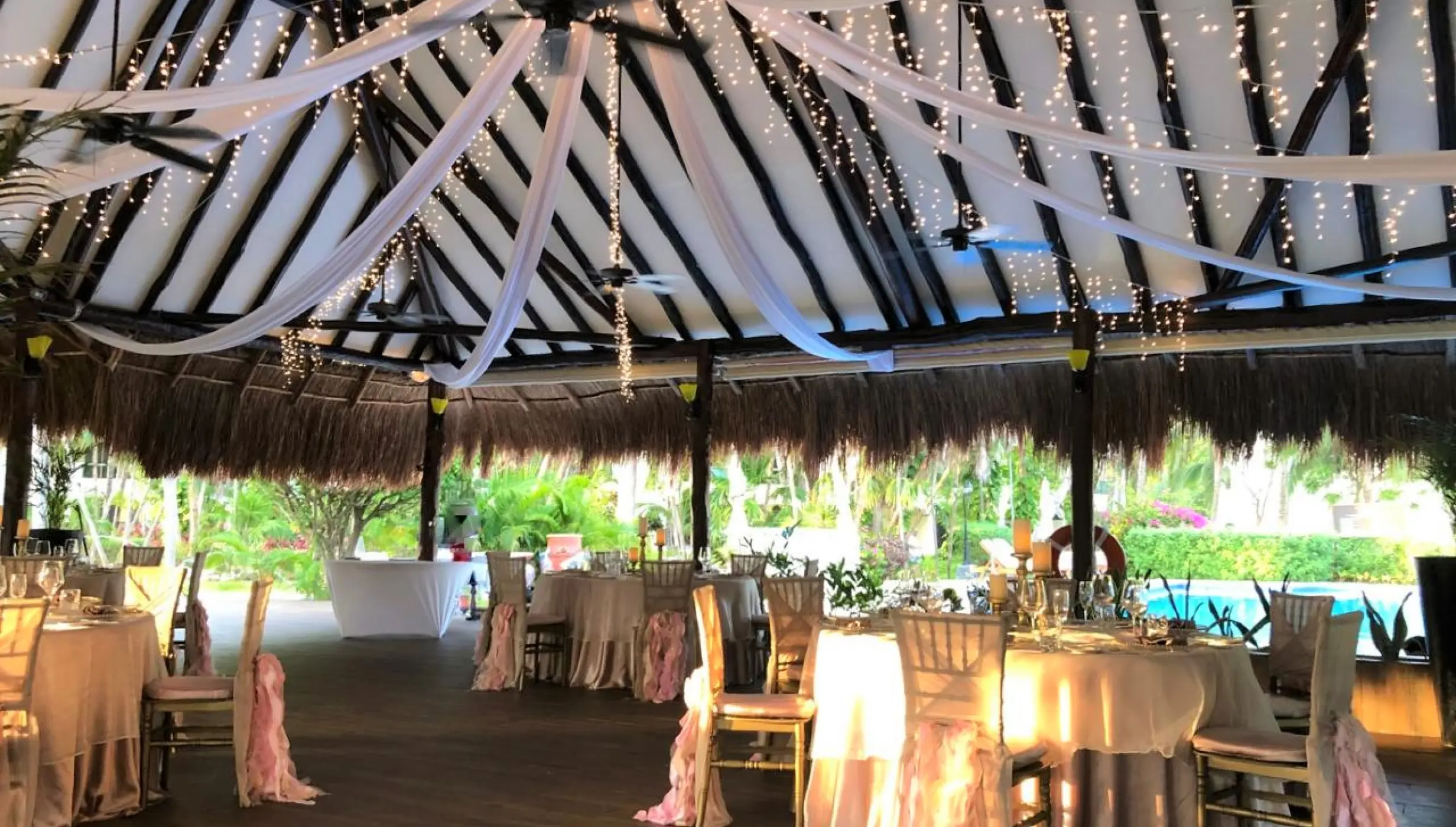 Dinner reception in Tucanes Bar at El Dorado Resort