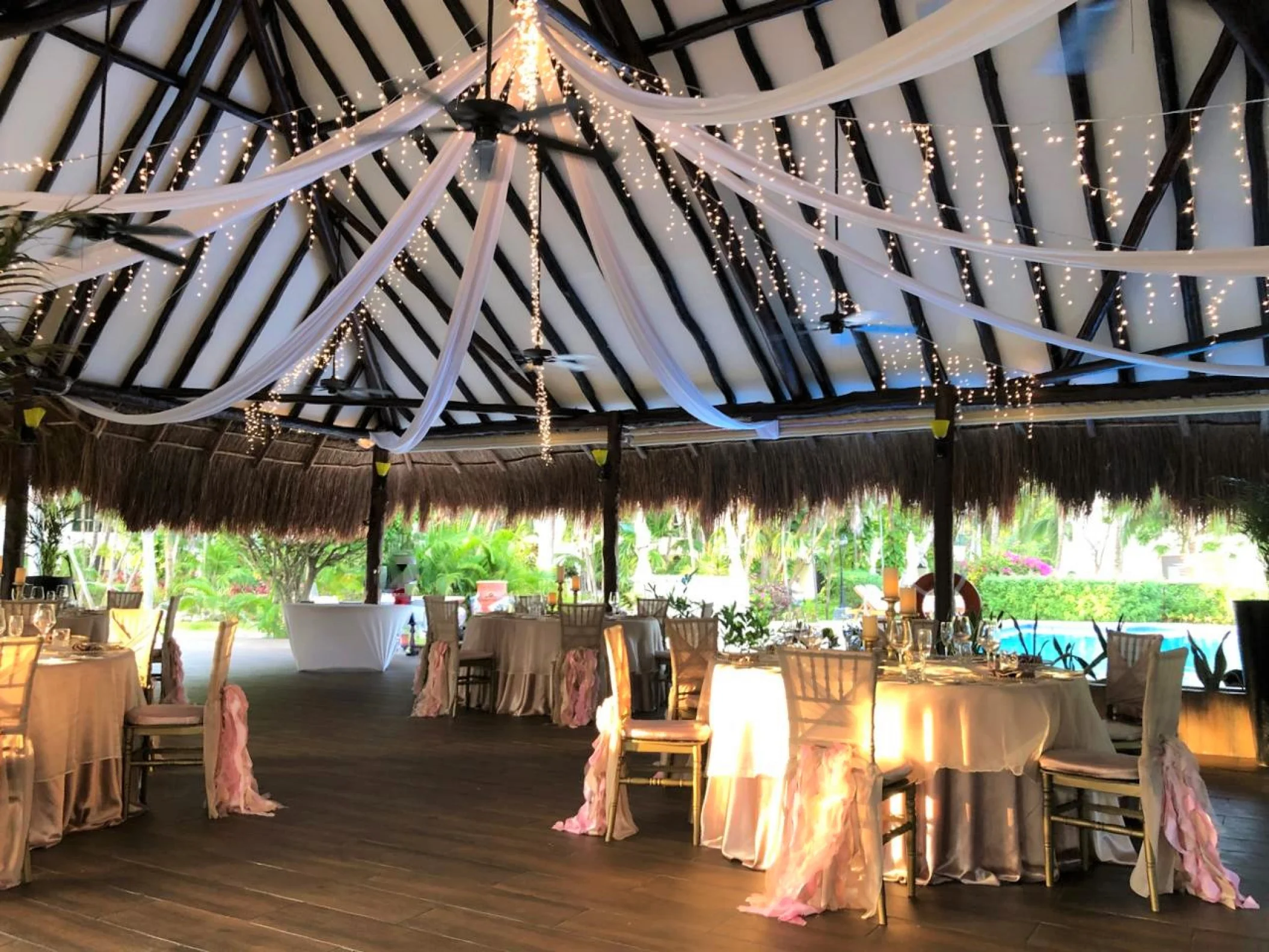 Dinner reception in Tucanes Bar at El Dorado Resort