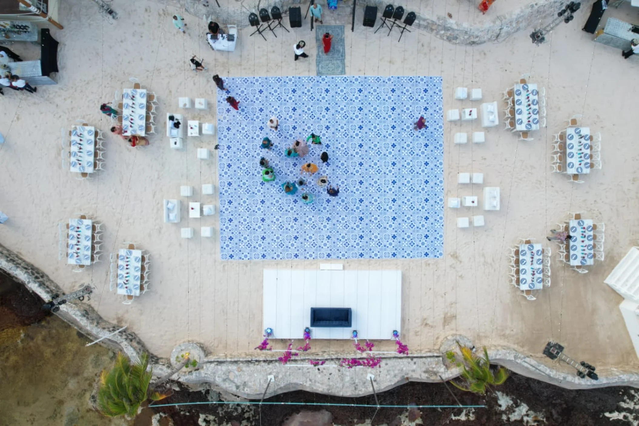 White gazebo venue at El dorado resort