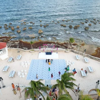 White gazebo venue at El dorado resort