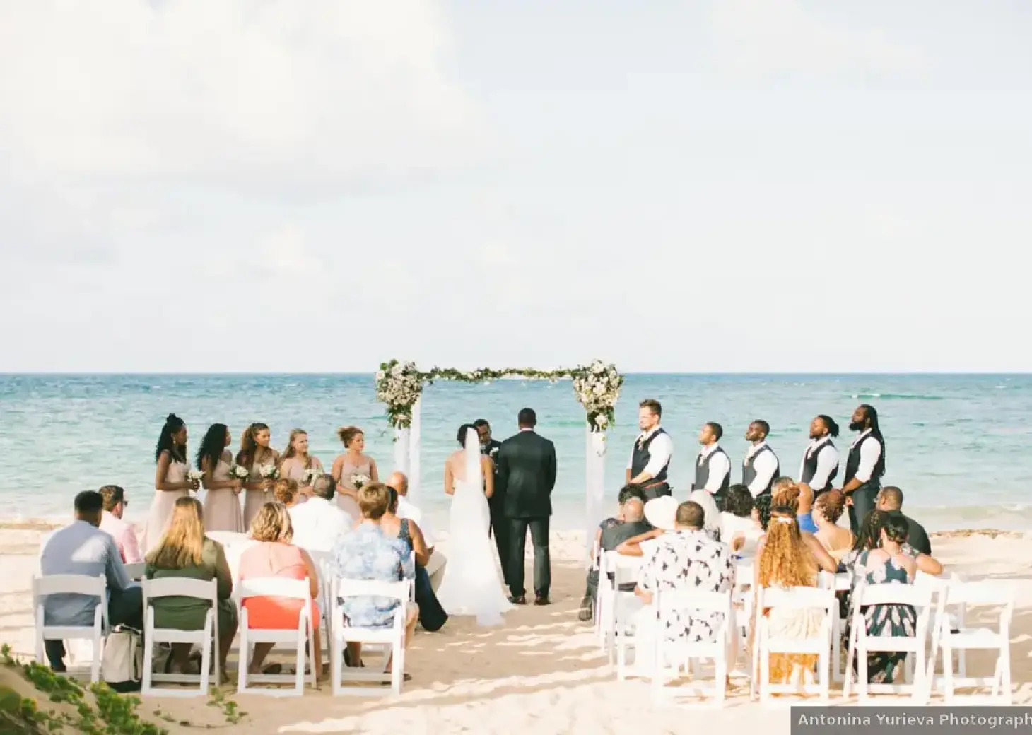 Ceremony in the beach at Excellence El Carmen Dominic Republic