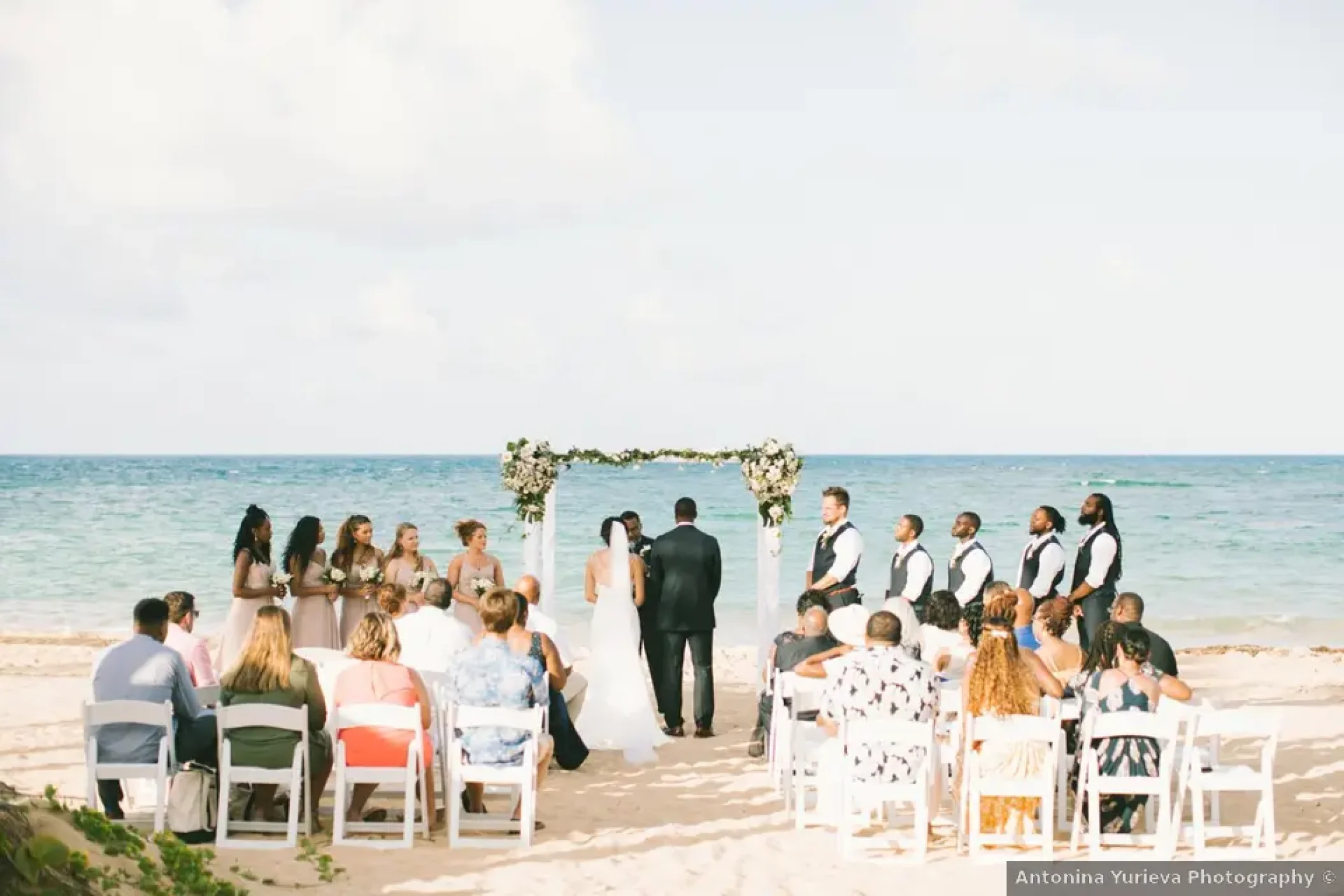 Ceremony in the beach at Excellence El Carmen Dominic Republic