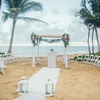 Ceremony in the beach at Excellence El Carmen Dominic Republic