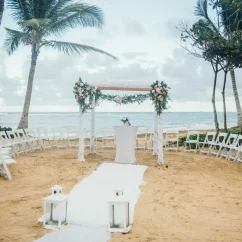 Ceremony in the beach at Excellence El Carmen Dominic Republic