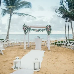 Ceremony in the beach at Excellence El Carmen Dominic Republic