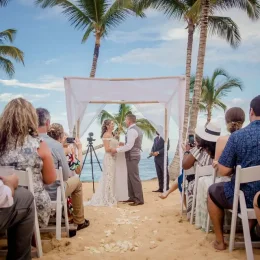 Ceremony in the beach at Excellence El Carmen Dominic Republic