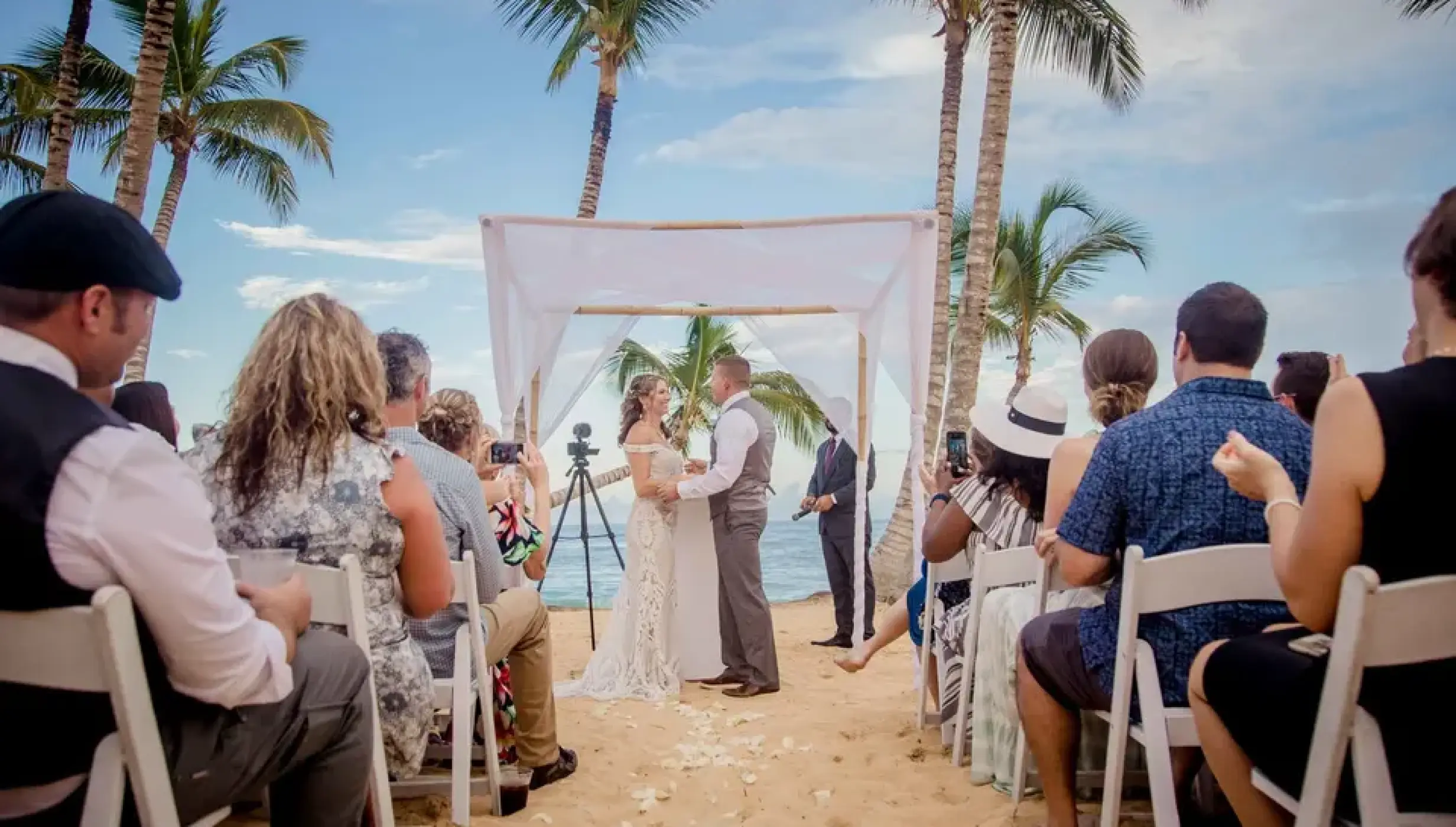 Ceremony in the beach at Excellence El Carmen Dominic Republic