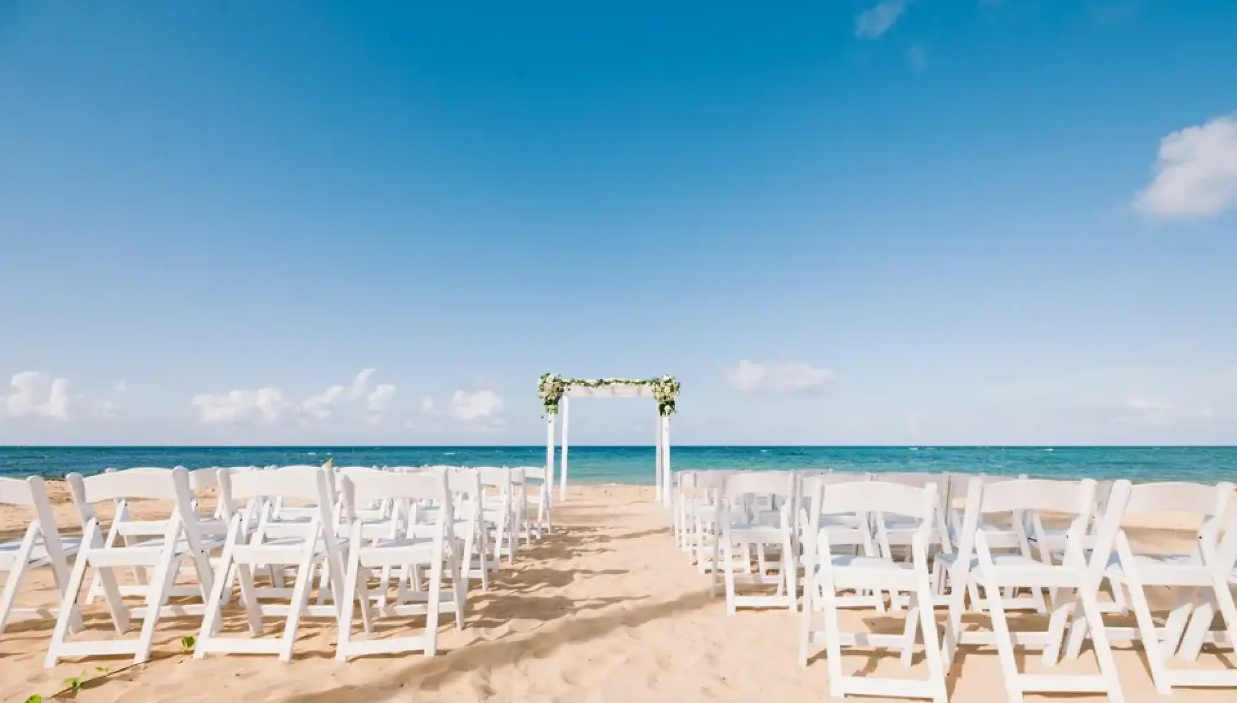 Ceremony in the beach at Excellence El Carmen Dominic Republic