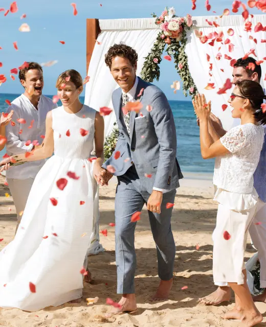 Ceremony on the beach at Excellence El Carmen Dominic Republic